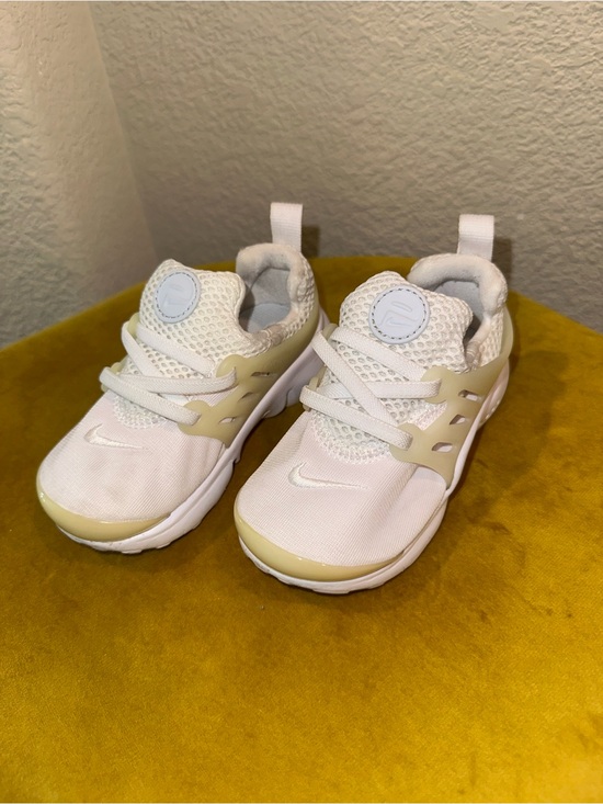 Nike Other - Nike Prestos Kids White and Light Beige  Slip-On Sneakers